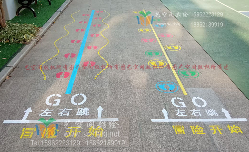 苏州地面彩绘