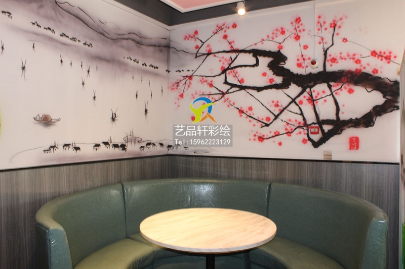 常州餐厅彩绘解锁美学空间