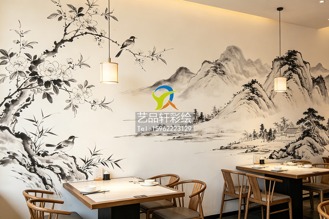 饭店彩绘